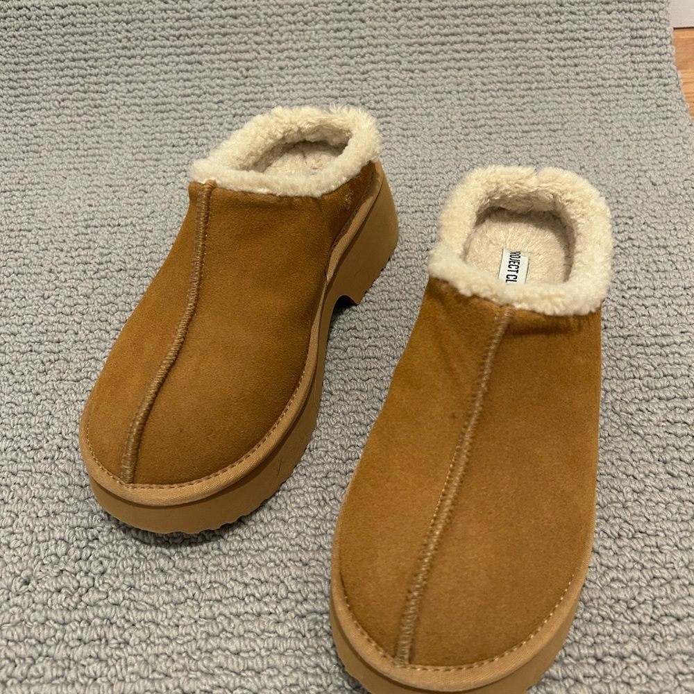 Project Cloud Platform Clogs With Shearling Lining - image 1